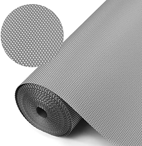 Kitchen Shelf Liner Drawer Liners, Non-Adhesive EVA Cabinet Liners, Gray by HooTown