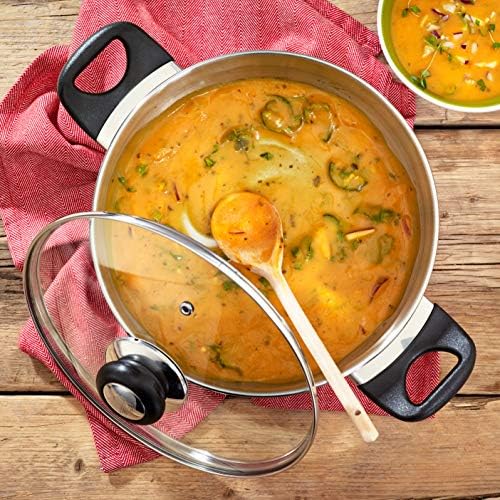 Judge Vista Set of 6 Stainless Steel Pans, 20cm Casserole, 24cm Saute Pan, 16cm, 18cm & 20cm Saucepans with shatterproof Vented Glass Lids, 14cm Milk Pan, Induction Ready, Oven Safe - Image 3