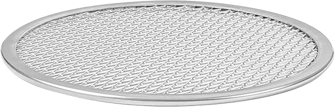 Restaurantware 7 Inch Aluminum Pizza Screen Pack of 144 Mesh Baking Tool For Crispy Crust, Lightweight Stackable Seamless Rim Rust-Resistant Baking Screen, Reusable for Pizzerias, Home Oven Use - Image 9