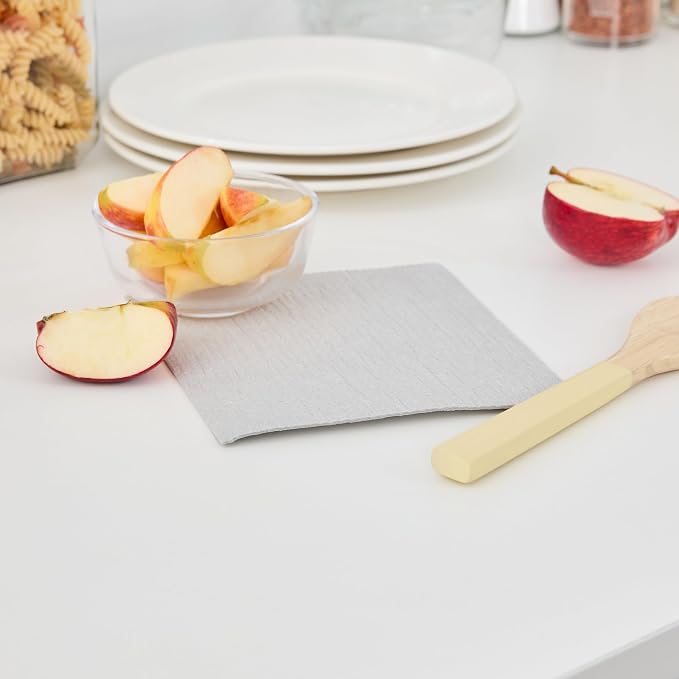Restaurantware Gray Reusable Swedish Dishcloth, 6.8 x 7.7 in, 10 Pack - Image 9