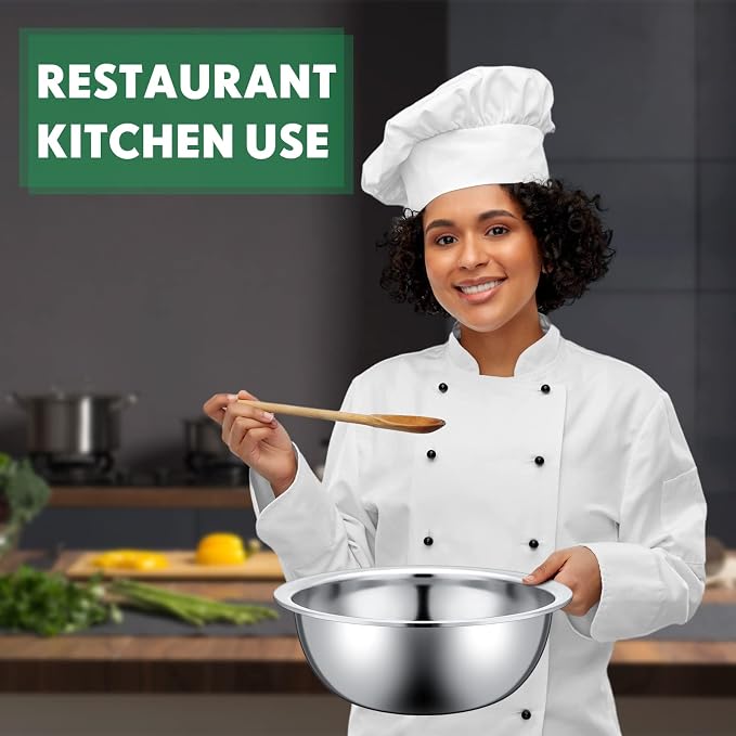 Pinkunn Stainless Steel Mixing Bowls Set, 11 x 3.54 Inch, 12 Pcs - Image 7