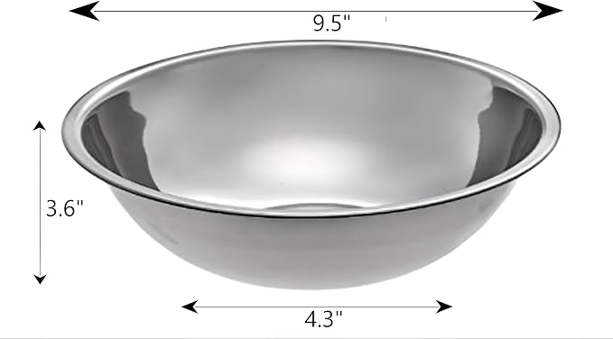 Stainless Steel Mixing Bowl for Commercial and Home Kitchen - Image 3