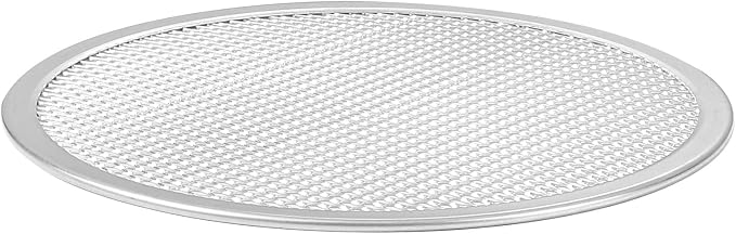 Restaurantware 9 Inch Aluminum Pizza Screen Pack of 12 Mesh Baking Tool For Crispy Crust, Lightweight Stackable Seamless Rim Rust-Resistant Baking Screen, Reusable for Pizzerias, Home Oven Use - Image 9