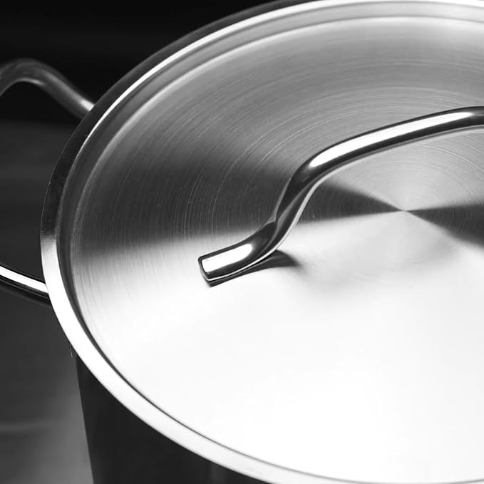 Stainless Steel Pots And Pans Set, Induction Cookware Set With 2 Saucepans, 2 Fry Pans Non-Stick, 5 Qt Sauté Pan And 12 Qt Stock Pot, Stainless Steel Cookware Set (10-Piece) - Image 6