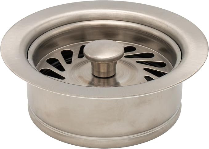 JB Signature Kitchen Sink Strainer - For Garbage Disposal Scratch-Resistant Durable Build InSinkErator & Similar Disposals Compatible Easy Install 1-Pack Brushed Nickel - Image 2
