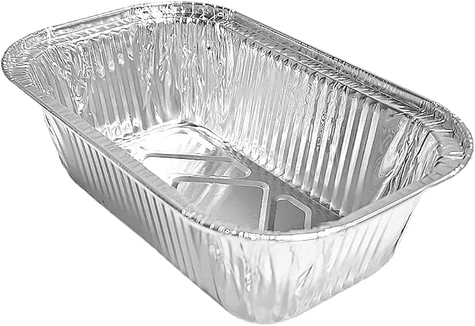 PACTOGO 8 oz. Aluminum Foil EXTRA-MINI Loaf Pans Small Disposable Miniature Bread Container – ½ Pound Baking Tin Liners, Perfect to Bake Cakes, Bread Loaves, and Meat - 5.4 x 3.25 x 1.3 (Pack of 500) - Image 4