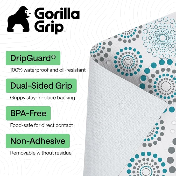 GORILLA GRIP Shelf Liner, Kitchen Drawer Protector, 12x120 Spiral - Image 2
