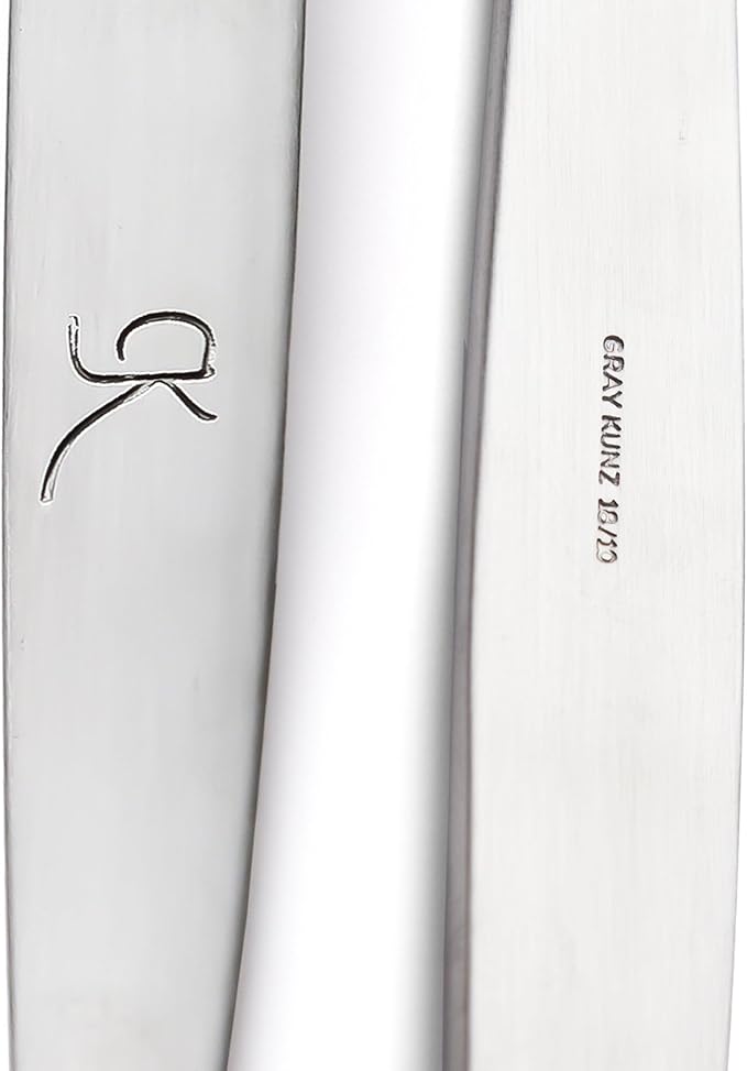 Chef Kunz Spoon |3-Pack| 18/10 Stainless Steel Solid Serving Spoon Set | Cooking Spoons for Basting, Plating, Quenelle (Extra Large Medium and Small, Kunz Regular spoon set (3 piece) - Image 6