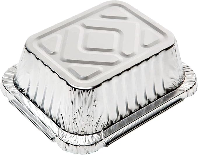 Tiger Chef Aluminum Foil Pans - Disposable Freezer to Oven Safe Containers for Takeout, Baking, Cooking, Storing and Freezing (15, 1 Lb with Board Lids) - Image 5