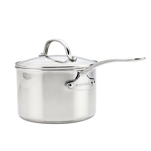 Farberware Millennium Stainless Steel Saucepan with Lid, Induction Ready, Compatible with All Cooktops, Metal Utensil Safe, 3 Quart Saucepot, Dishwasher Safe - Stainless Steel - Image 12