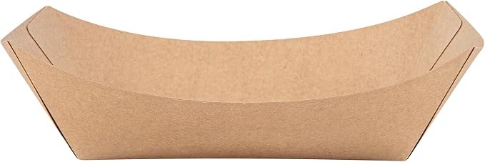 Restaurantware Kraft Paper lb Paper Food Tray Boat, 50 Pack - Image 13