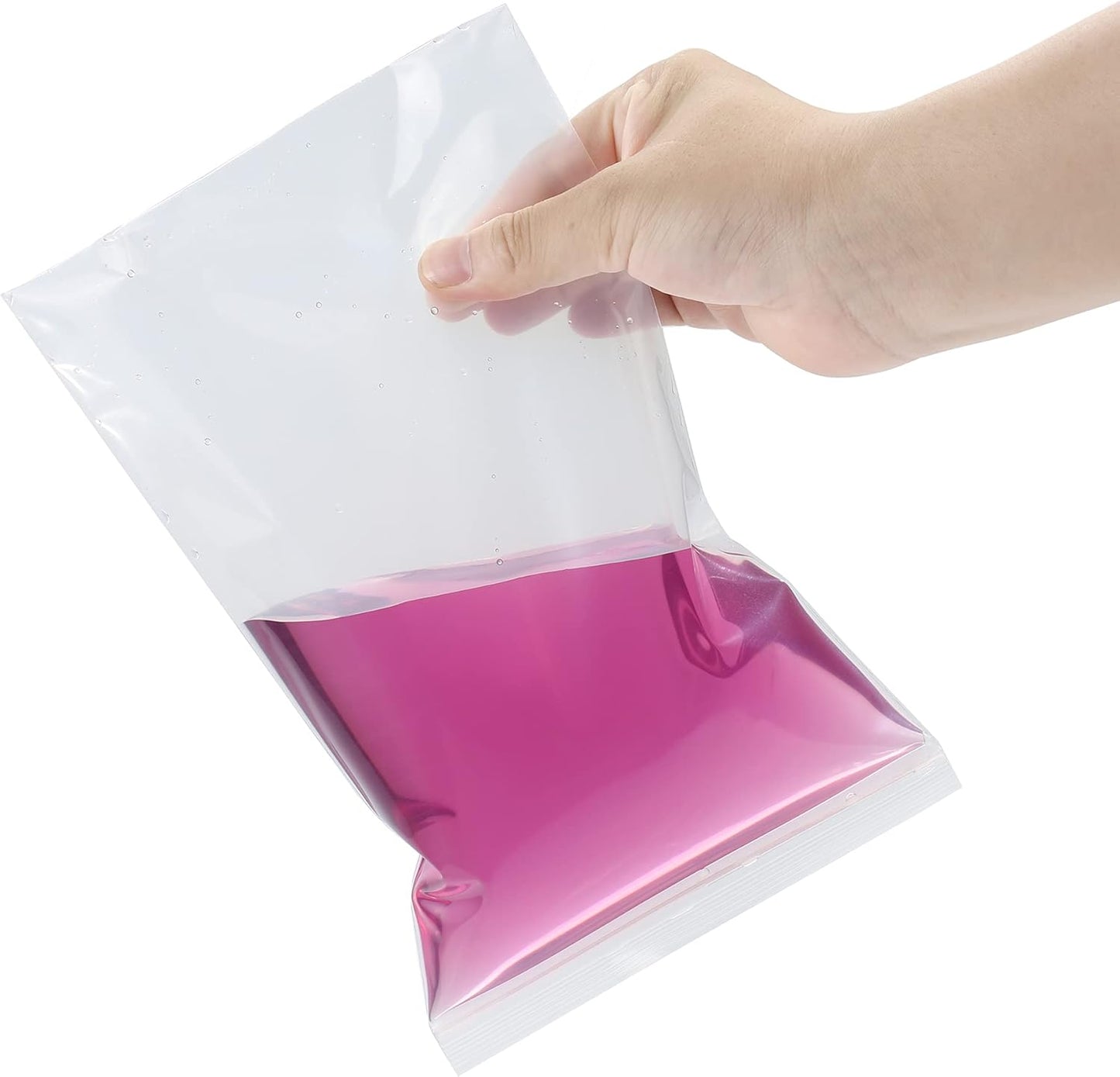 100PCS 10" x 13" 3Mil Clear Reclosable Plastic Bags Zip Seal Lock Poly Bags With Zipper for Shipping Packaging Product Clothing Storage, Thick