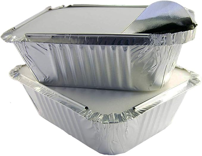 Tiger Chef Aluminum Foil Pans - Disposable Freezer to Oven Safe Containers for Takeout, Baking, Cooking, Storing and Freezing (15, 1 Lb with Board Lids) - Image 6