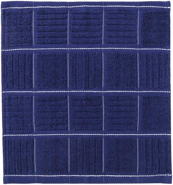 Glynniss Dish Cloths for Kitchen Washing Dishes, Super Absorbent Dish Rags, Cotton Terry Cleaning Cloths Pack of 8 (Rust, 12x12 inches)