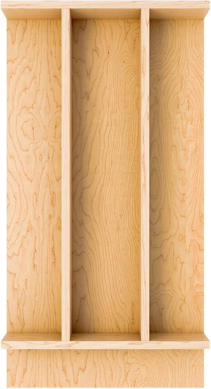Rev-A-Shelf Natural Maple Right Size Utensil Insert Home Storage Kitchen Organizer 4 Compartment Drawer Accessory, 10-1/4" x 19-1/2", 4WUT-15SH-1 - Image 6