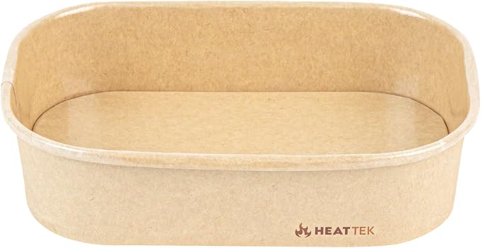 Restaurantware Microwaveable Takeout Container 25 Count 16.9 Ounces Paper Oven-Safe Food Box Meal Prep Sturdy Design Kraft - Image 10
