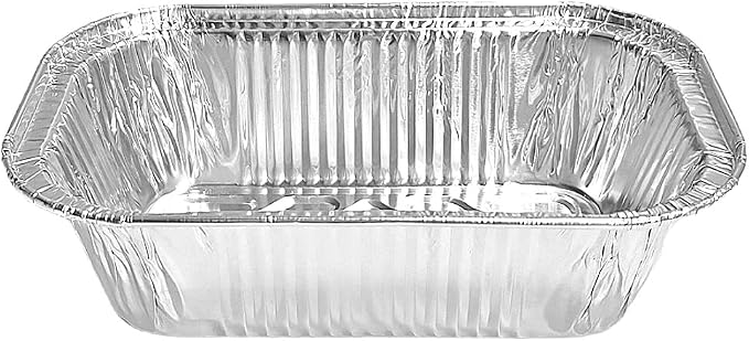 PACTOGO 8 oz. Aluminum Foil EXTRA-MINI Loaf Pans Small Disposable Miniature Bread Container – ½ Pound Baking Tin Liners, Perfect to Bake Cakes, Bread Loaves, and Meat - 5.4 x 3.25 x 1.3 (Pack of 50) - Image 6