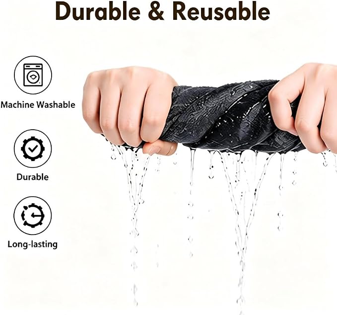 2026 New Magic Cleaning Cloth, Upgraded Thickened Microfiber, Lint Free Streak Free Reusable Non-Scratch Cleaning Rags for Windows Glass Stainless Steel Car Kitchen Sink Mirror (15) - Image 7