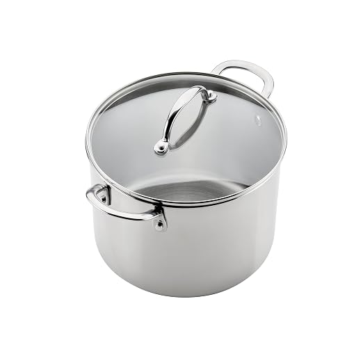 Farberware Millennium Stainless Steel Stockpot with Lid, Induction Ready, Compatible with All Cooktops, Metal Utensil Safe, 8 Quart Dutch Oven, Dishwasher Safe - Stainless Steel - Image 12
