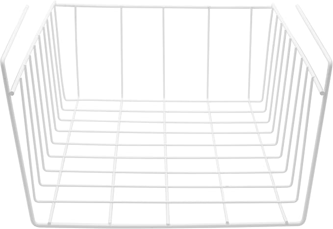 YBM Home Under Shelf Wire Basket Storage Organizer for Kitchen Pantry - Hanging Storage Cabinet Organizer Rack Adds Extra Storage Space Underside the Shelf (1, Medium) - Image 2