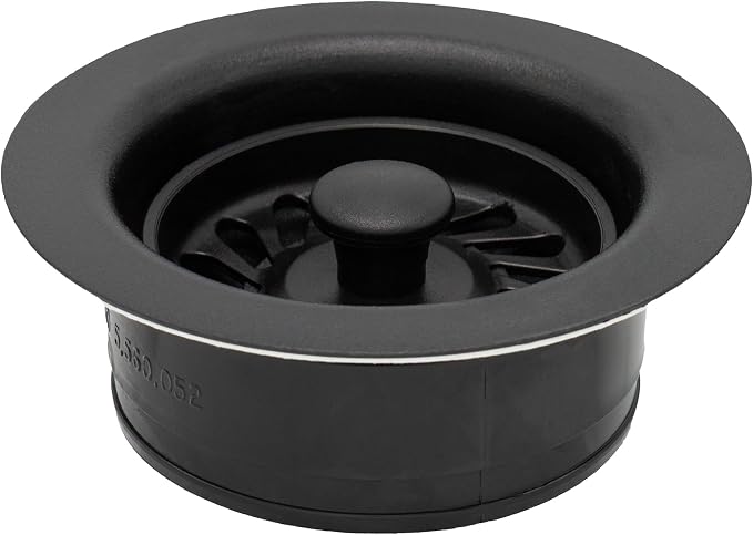 JB Signature Kitchen Sink Strainer – For Garbage Disposal Chip & Scratch Resistant POM Plastic Compatible with InSinkErator & Similar Disposals Fits 3.5 Inch Drain Opening Matte Black 1-Pack - Image 3