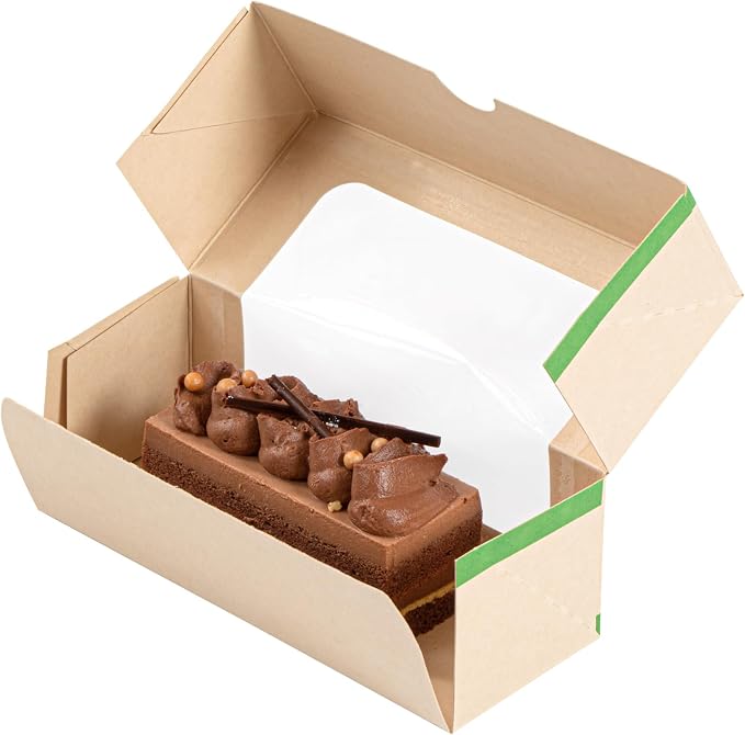 Restaurantware-Sustain 13 Ounce Sturdy Paper Take Out Boxes, 50 Disposable Take Out Food Containers - With PLA lining, Clear PLA Window, Bamboo Paper Containers, Compostable, Greaseproof - Image 9