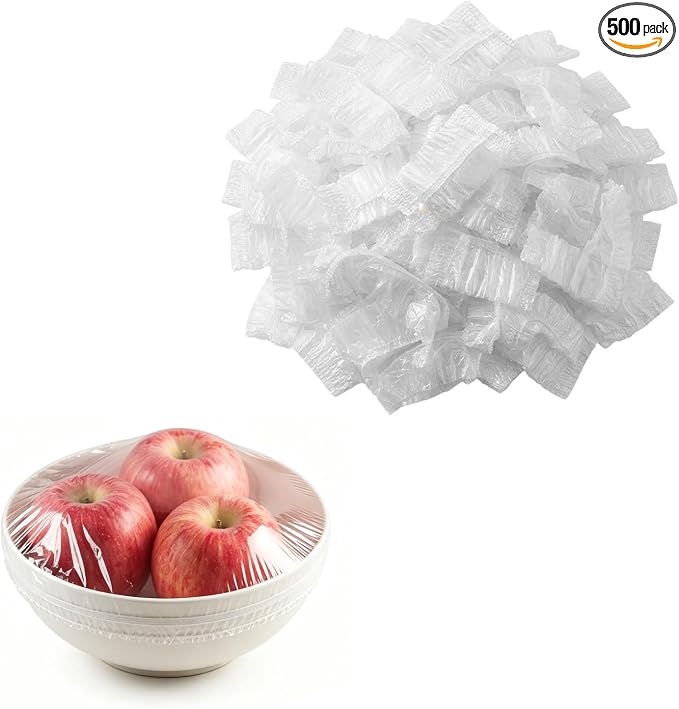 500 Bowl Covers for Bread Proofing, Elastic Food Covers for Bowls, 500 | Bread Proofing, Reusable Design, Fits Various Bowls, 100 Count, Elastic Edge by Unknown