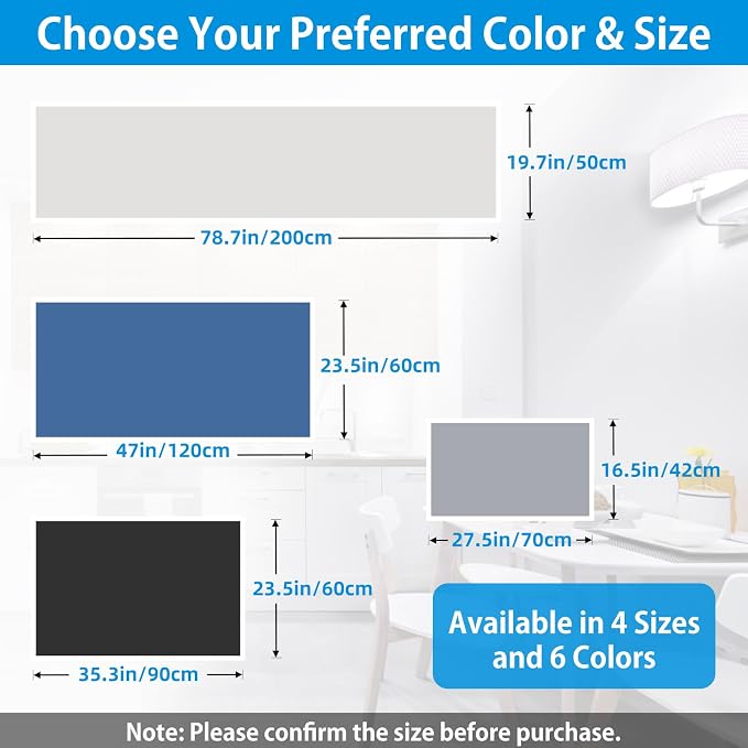AECHY Silicone Mat for Kitchen Counter, 27.5" x 16.5" x 0.08", Dark Gray | Heat Resistant, Nonslip, Multipurpose Countertop Protector, Shipped Rolled Up - Image 2