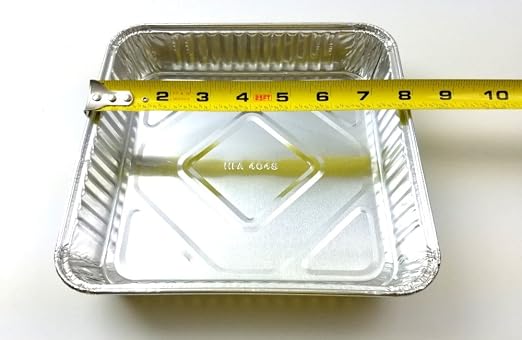 Handi-Foil Square Aluminum Foil Cake Pan w/Clear Dome Lid - Disposable Pans (Pack of 50 Sets) - Image 2