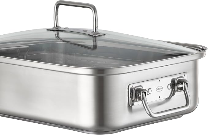 Rösle EXPERTISO Cookware Collection 15" x 11" x 5" Stainless Steel Rectangular Roaser - Image 2