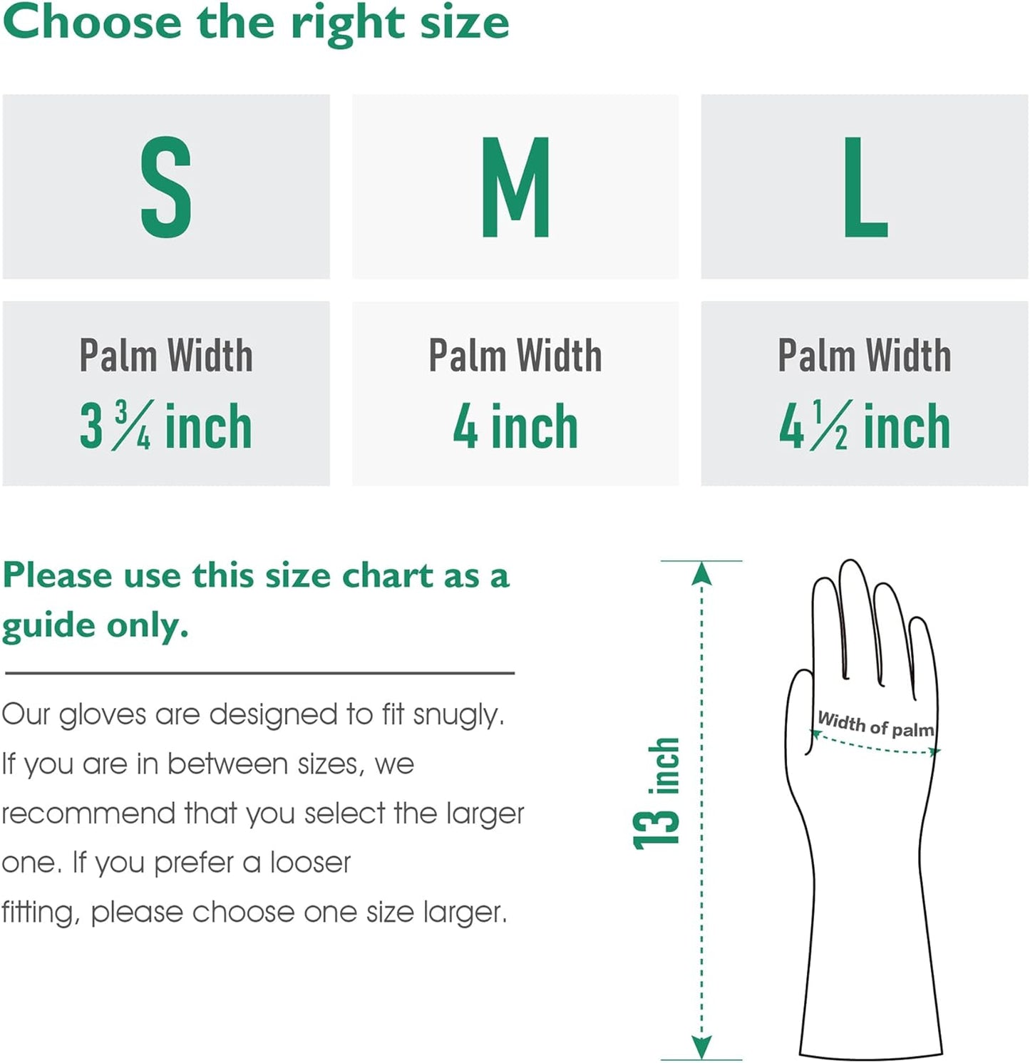 COOLJOB Medium Reusable Rubber Dishwashing Cleaning Gloves for Kitchen Bathroom, Non-Slip Grippy Long Dish Washing Gloves with Flocked Cotton Liner, Flexible Durable & Waterproof, Mint Green, 1 Pair