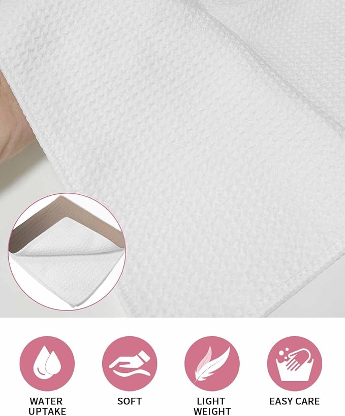 Ombre Dark Brown Dish Towels Set, Waffle Weave Kitchen Towels Microfiber Towels Cleaning, Modern Minimalist Gradient Solid Color Soft Absorbent Dish Drying Towels Hand Towels 3 Pack 15.7x23.6 Inch - Image 5