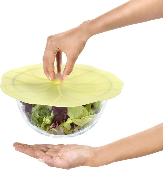 Charles Viancin - Lilypad Lid Gift-Box - Set of 4 Silicone Lids for Food Storage and Cooking - 11''/28cm + 9''/23cm + 6''/15cm + 4''/10cm - Airtight Seal on Any Smooth Rim Surface - Image 3