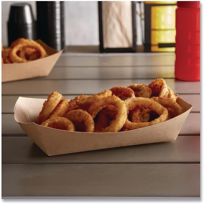 SCT Food Trays, Paperboard, Brown Kraft, 5-Lb Capacity, 500/Carton - Image 3