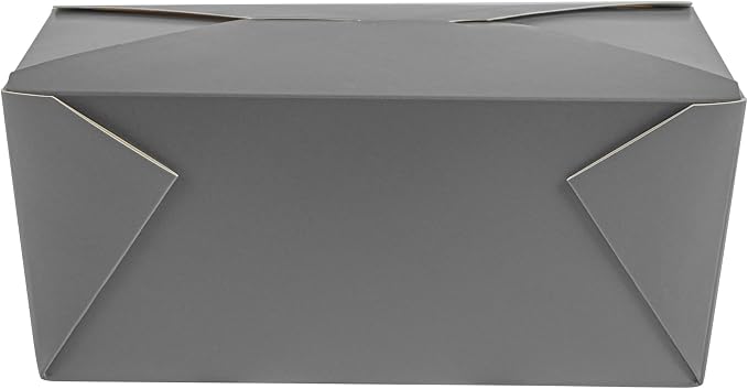 Restaurantware Bio Tek 98 Ounce Take Out Boxes 200 To Go Lunch Boxes - Tab-Lock Closure Heat-Tolerant Gray Paper Disposable Lunch Boxes Greaseproof For Hot And Cold Foods - Image 16