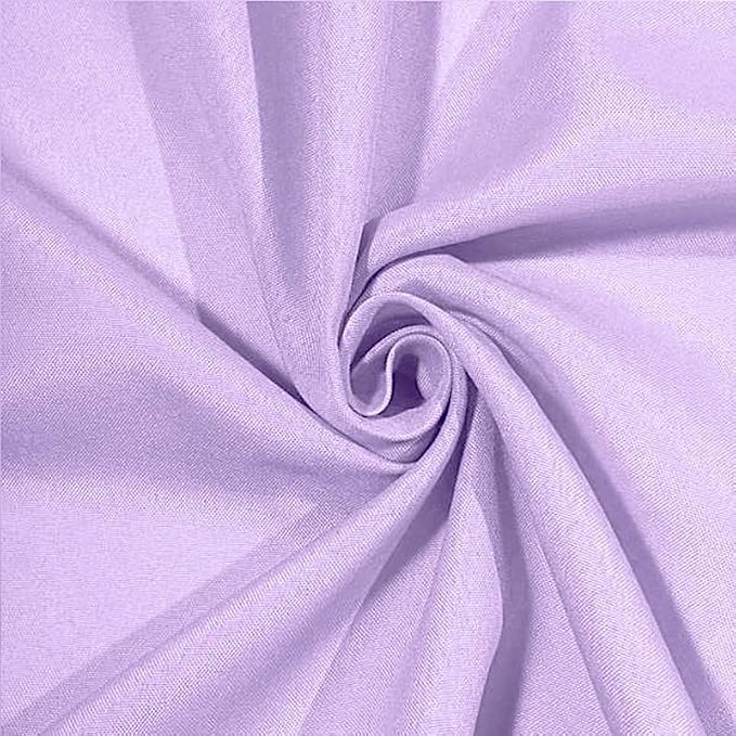 Balsa Circle 6 pcs 108 inch Lavender Round Polyester Tablecloths Fabric Table Cover Linens for Wedding Party Banquet Reception Events Kitchen Dining - Image 7