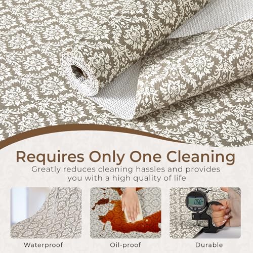 Coavas Shelf and Cabinet Liner, Easy Cut Protective (Beige, 12 in x 20 ft) - Image 7