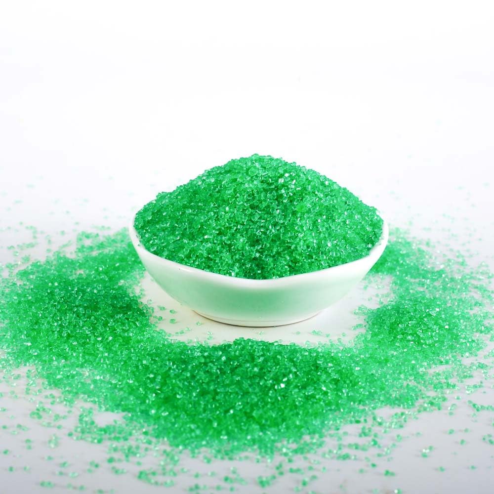 Kasvan Green Sanding Sugar Sprinkles - Edible Sugar Crystals, Baking Cake Decorations, Ice Cream Toppings cupcake Decorating, Wedding Party Chirstmas Supplies, 85g/3.2oz