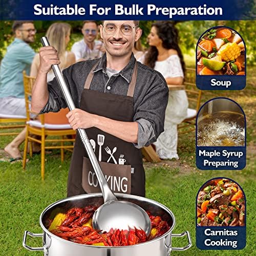 ARC 48 Inch Stainless Steel Mixing ladle with Threads Removable Handle - Image 6