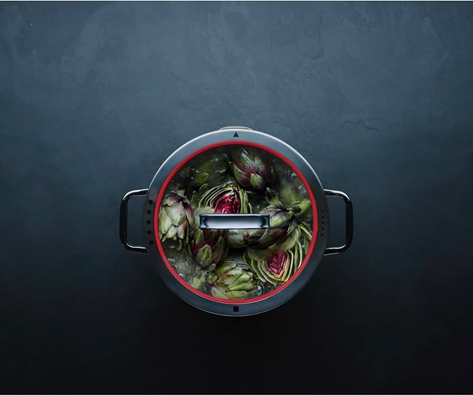 WMF Function 4 Induction Saucepans Set of 4 Polished Cromargan Stainless Steel Glass Lid with 4 Pouring Functions Induction Pots Internal Scale - Image 17