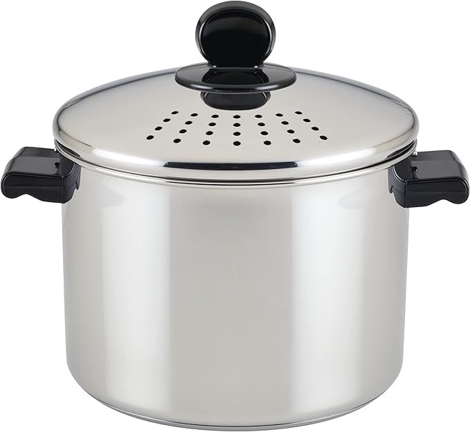 Farberware Classic Series Stainless Steel Pot with Lid, 8-Qt by Farberware