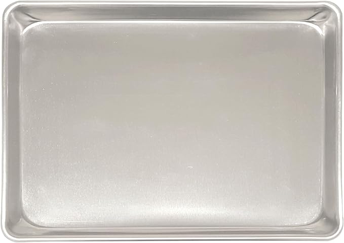 TrueCraftware- Half Size Aluminum Sheet Pan 18" x 13" Baking Sheets Set of 12- Oven Safe Baking Pan Baking Tray Cookie Sheet Baking Sheet Perfect for Baking Roasting and More - Image 3