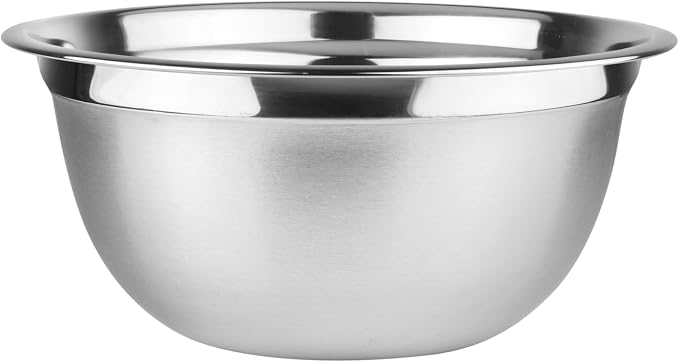 YBM HOME Heavy Duty Professional Stainless Steel Mixing Bowl – Commercial Grade Deep Prep & Serving Bowl for Baking, Cooking, Dough Mixing & Food Prep, Dishwasher Safe, 1 Quarts by YBMHome