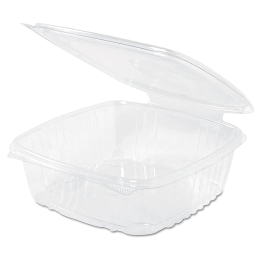 Genpak AD48-, 48 oz. Hinged Deli, 8 x 8.5 x 2.5, Clear, 200 ct by Genpak