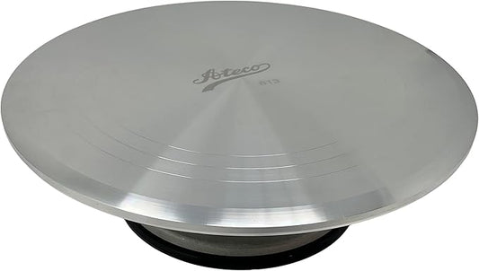 Ateco Revolving Cake Decorating Stand, Aluminum Turntable and Base with Non-Slip Pad, 12-Inch Round by Ateco