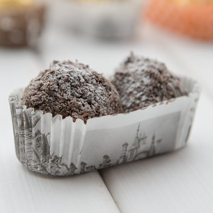 Restaurantware-Premium 3-inch Baking Cups: Regular-Ridged Elliptical Paper Baking Cups Perfect for Muffins, Cupcakes or Mini Snacks - Black & White Press Print Design - Disposable - 200-CT - Image 3