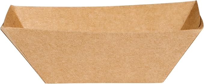 Restaurantware-Bio Tek 2 Ounce Food Boats, 50 Disposable Paper Food Trays - Heavy-Duty, Grease-Resistant, Kraft Paper Food Boats, For Snacks, Appetizers, Or Treats, Use At Parties Or Carnivals - Image 13