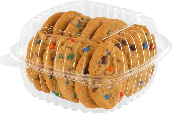 Durameg Clamshell Containers 5" Square Clear Hinged [400 Pack] Take-Out Plastic Salad Containers | To-Go Sandwich Containers [Size: 5 3/8" x 5 1/4" x 2 5/8"] - Image 7