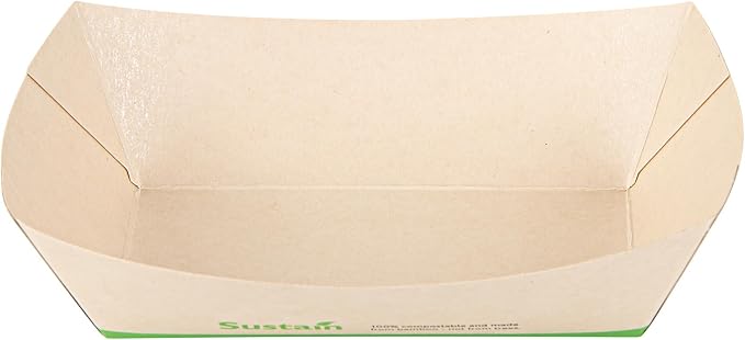 Restaurantware Paper lb Bamboo Food Tray Boat, 7.1 x 5.7 In, 50 Pack - Image 11