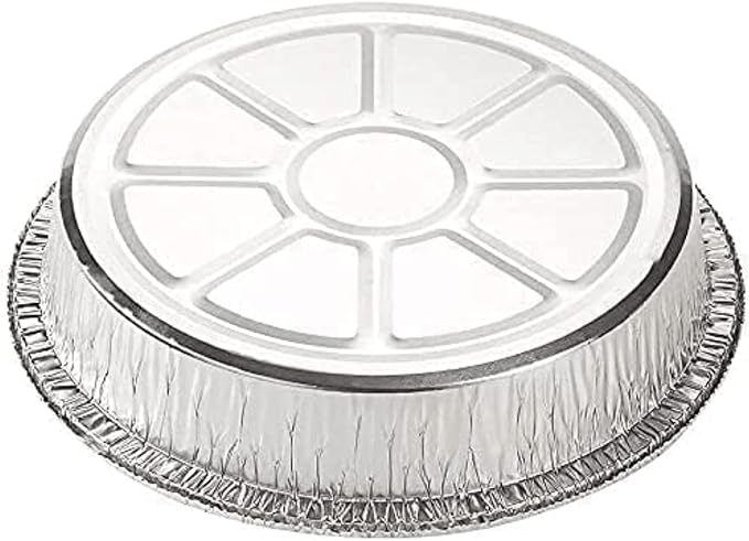 9 Inches Round Aluminum Foil Pan With Board Lids | Heavy Duty Disposable Baking and Roasting Containers | Oven Safe Freezer Safe Steam Table Compatible for Catering | 200 Count - Image 5